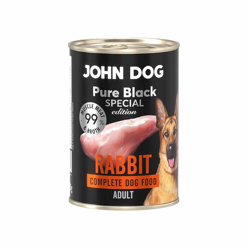 John Dog Pure Black Special Edt Dorosly Królik 99% 400g