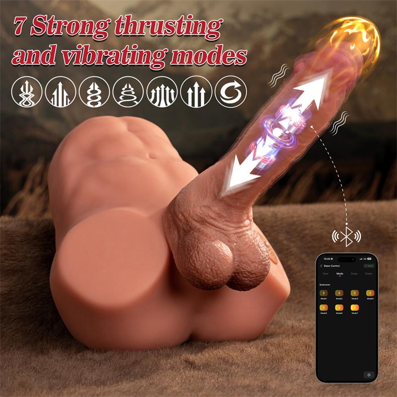 Jonah Semi Torso Con Dildo Desmontable, Thrusting Y App 3.48 Kg