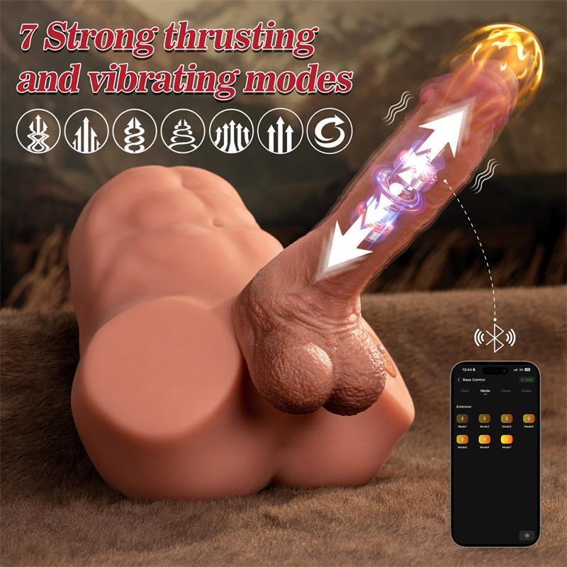 Jonah Semi Torso Con Dildo Desmontable, Thrusting Y App 3.48 Kg