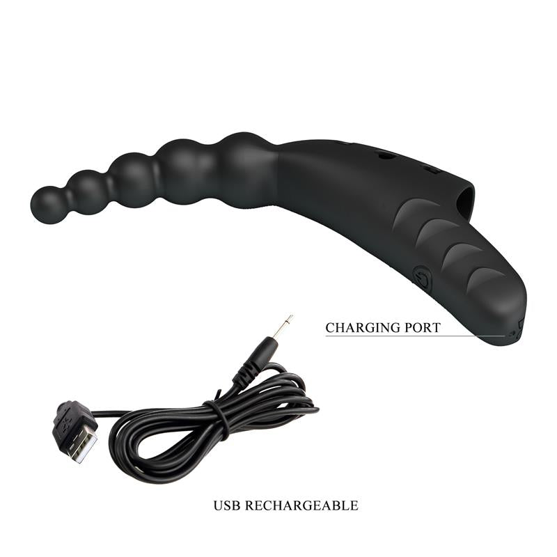 Pretty Love - Jordin Vibrador De Dedo 10 Vibraciones Negro