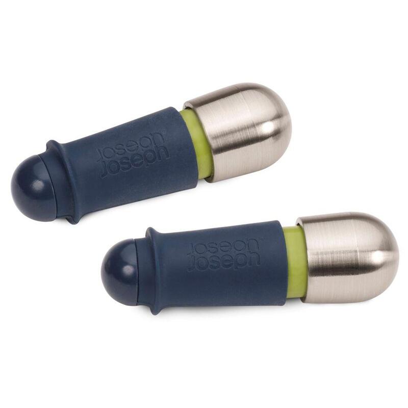 Joseph Joseph Barwise Twist-Lock Wine Stoppers Blue