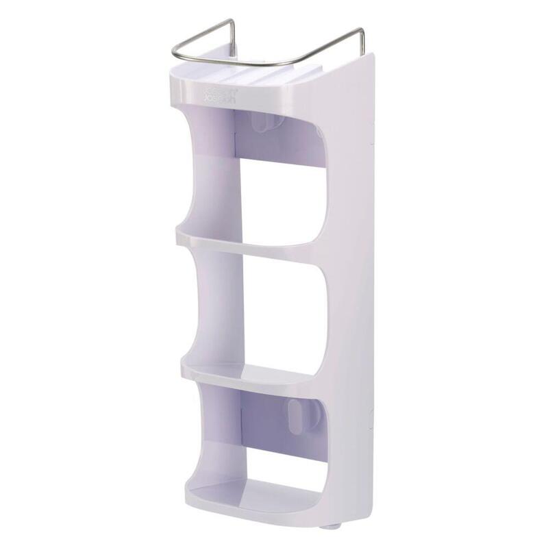Joseph Joseph Capsule Kompakte 4-Stufige Duschablage, Weiss