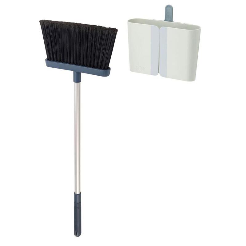 Joseph Joseph Cleanstore Blau Wandmontierter Besen
