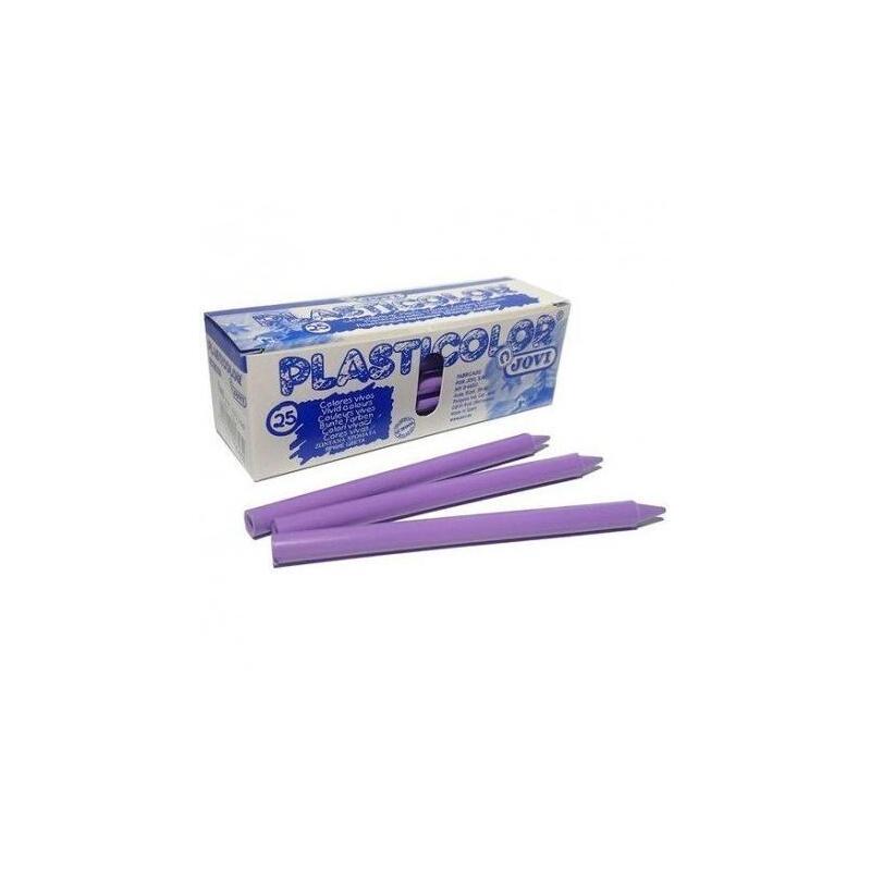 Jovi Ceras Plasticas Crayons Student Caja De 25 Lila