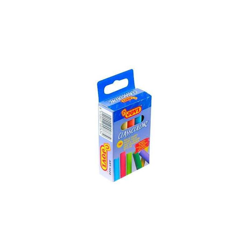 Jovi Estuche 10 Tizas Classcolor School Antipolvo 80mm C/Surtidos
