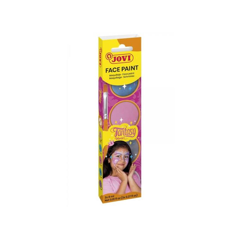 Jovi Fantasy Estuche De Maquillaje Crema - Hipoalergenico - Facil Aplicacion - Incluye Esponja Y Pincel - Surtido