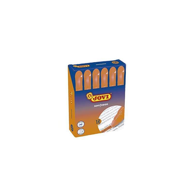 Jovi Marcador Fluorescente Jovi!Neon De Gel En Stick 140mm Naranja -12u-