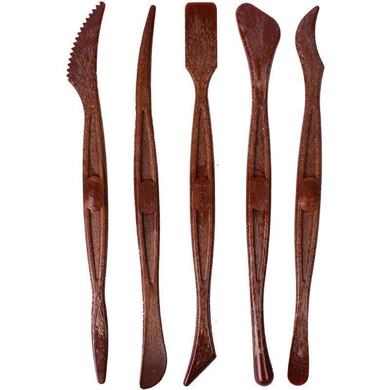Jovi Modelling Spatulas Skin Pack 5 Modeladores Para Arcilla, Barro Y Plastilina - Herramientas De Moldeado -