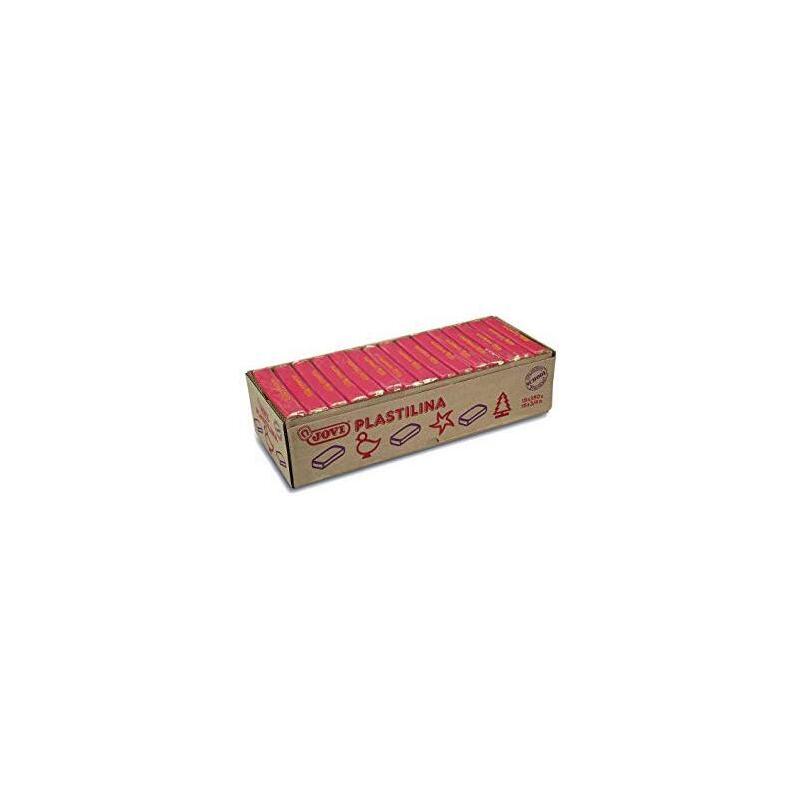 Jovi Plastilina Unicolor En Pastillas De 350gr Rojo -Caja De 15u-