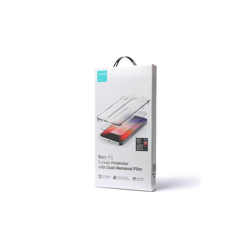 Joyroom Iphone 14 Pro Easy Fit Full Screen Tempred Glass 9h With Mounting Rack Transparent (Jr-Dh10)