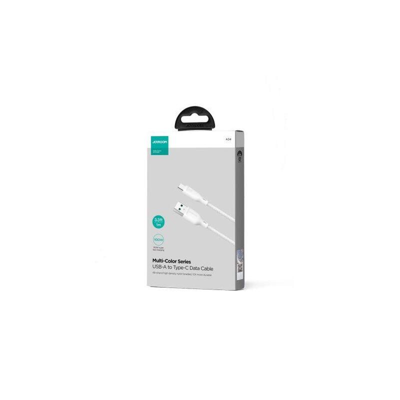 Joyroom Sa34-Ac6 1m 100w Usb-A A Usb-C Blanco - Cable De Carga