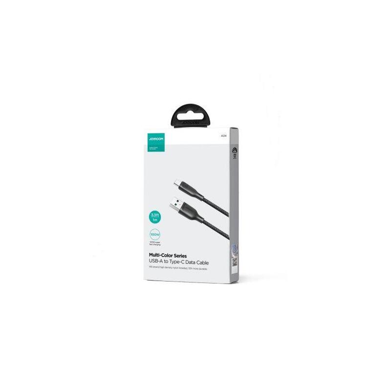 Joyroom Sa34-Ac6 1m 100w Usb-A A Usb-C Negro - Cable De Carga