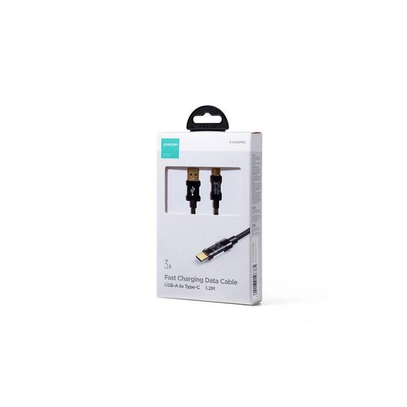 Joyroom Usb - Type-C Data Cable, 3a, 1.2m, Black (S-Uc027a12)