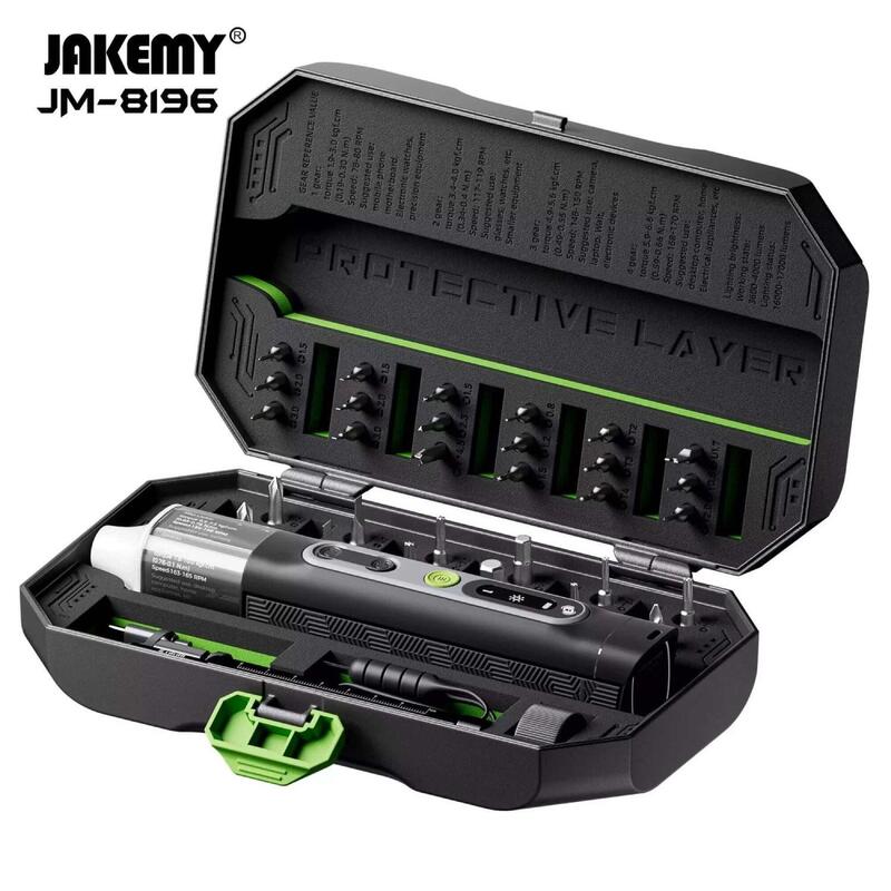 Juego De Destornilladores Eléctricos Jakemy Jm 8196