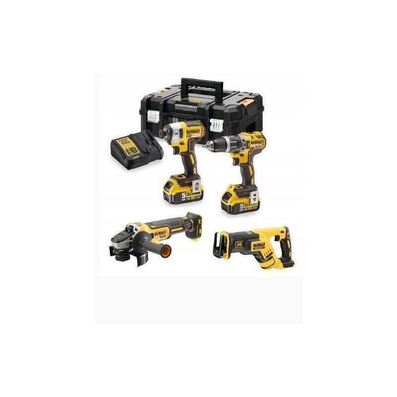 Juego De Herramientas Dewalt Combinado De 4 Piezas De 18 V Dck440p2t