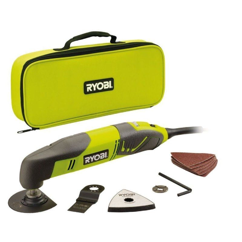 Juego De Herramientas Ryobi Rmt200-S Incluye 2 Cuchillas 1 Base Lijado 6 Hojas Lija