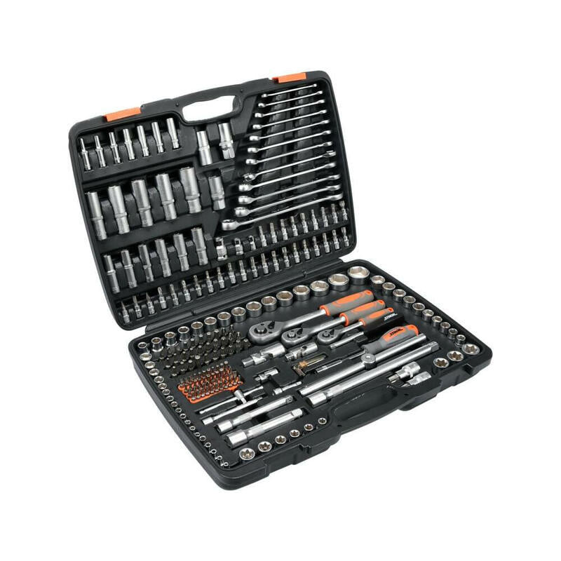Juego De Llaves De 216 Piezas 1/2", 3/8", 1/4" T58691 Sthor