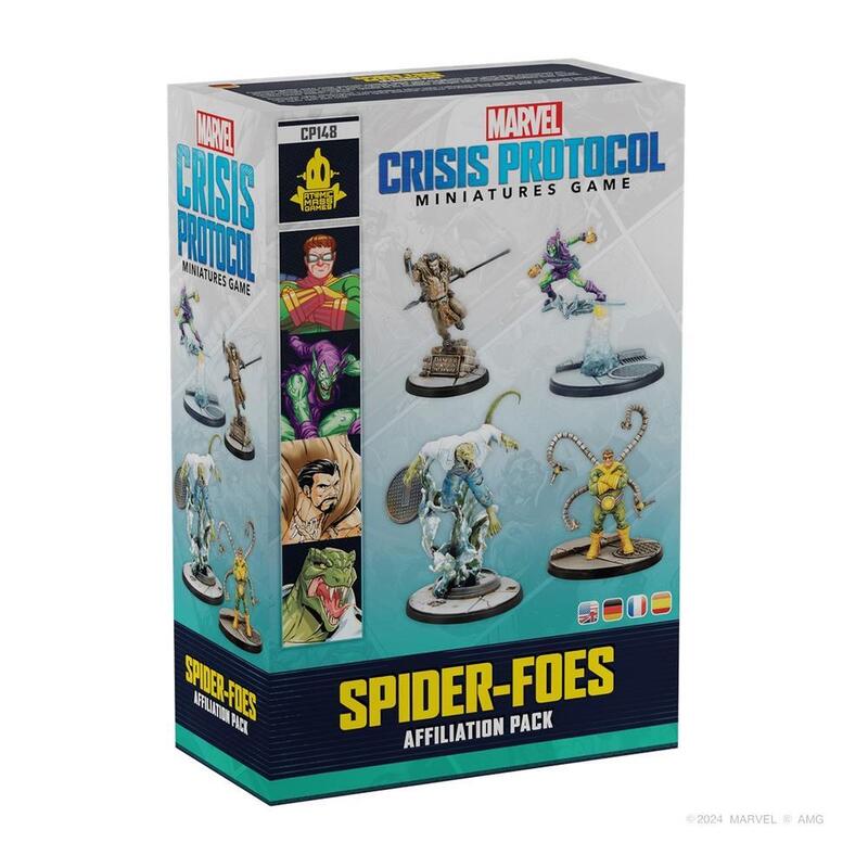 Juego De Mesa Marvel Crisis Protocol Spider Foes Affiliation Pack Edad Recomendada 14 Años