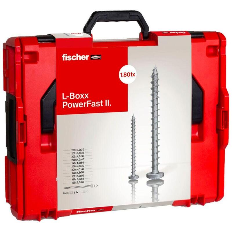 Juego De Tornillos Fischer Powerfast Ii L-Boxx Panhead