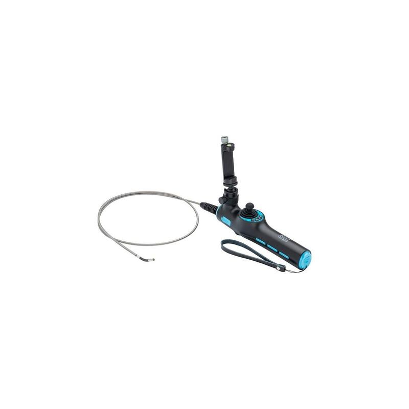Juego De Videoendoscopio Hazet Hd Con Sonda Giratoria De 360° Ø 3,9 Mm, 4 Piezas, Cámara De Inspección Negra/Azul, Grabación De Fotos Y Vídeos Mediante Aplicación 4812-24/4af