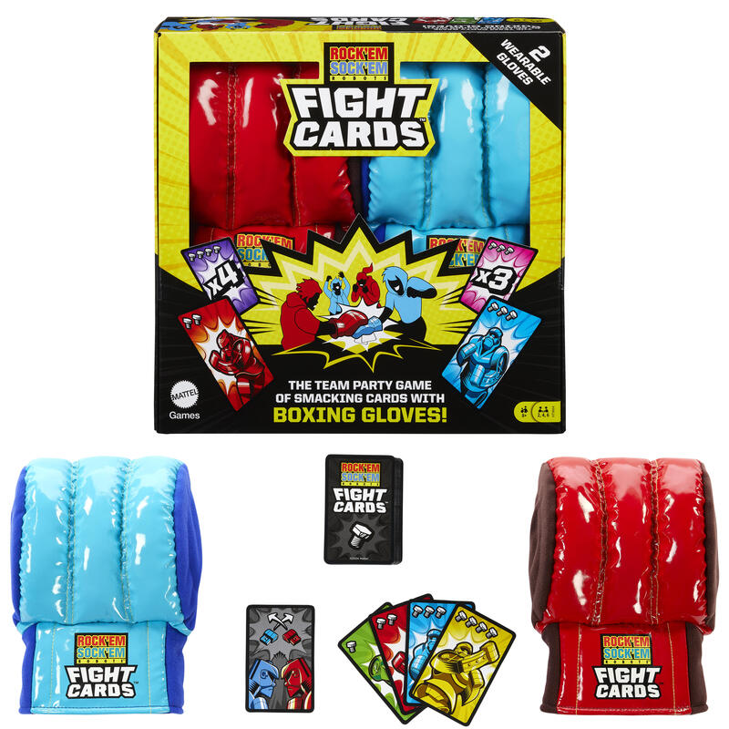 Juego Mesa Rock Em Sock Em Robots Cartas Lucha
