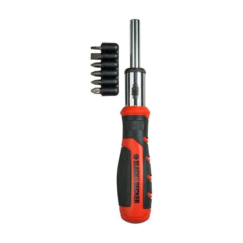 Juego Multipuntas Con Carraca+6 Puntas Bdht0-62129 Black+Decker