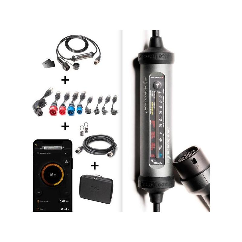 Juice Technology Juice Booster 3 Air Master Traveler Set, Caja De Pared Antracita/Negro, 1,4 - 11 Kw, Cable De 8,1 Metros El-Jb3ag4