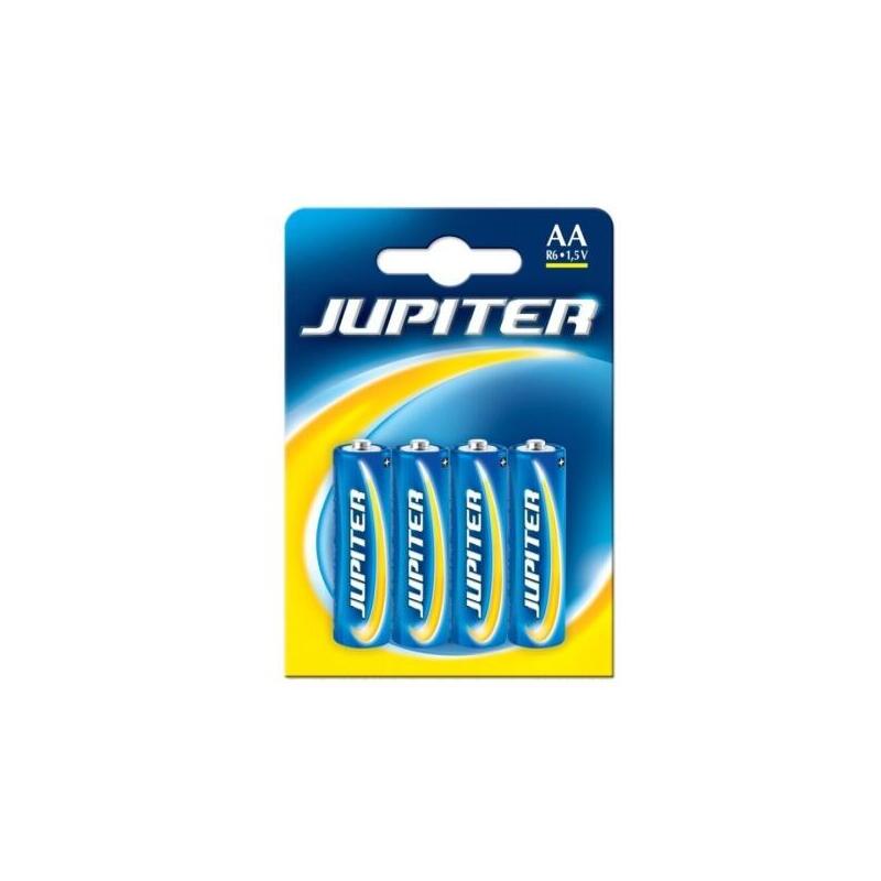 Jupiter Pack De 4 Pilas Salinas R06 Aa - Pilas Salinas Para Aparatos De Bajo Consumo