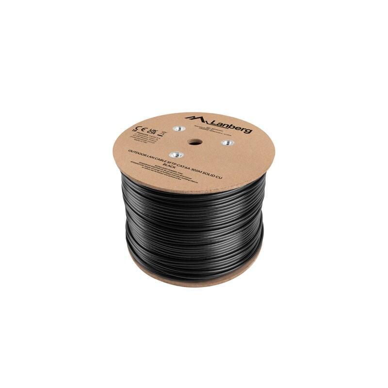 Kabel Lan Sftp Kat.6a 305m Drut Outdoor Cu Fluke Passed Czarny