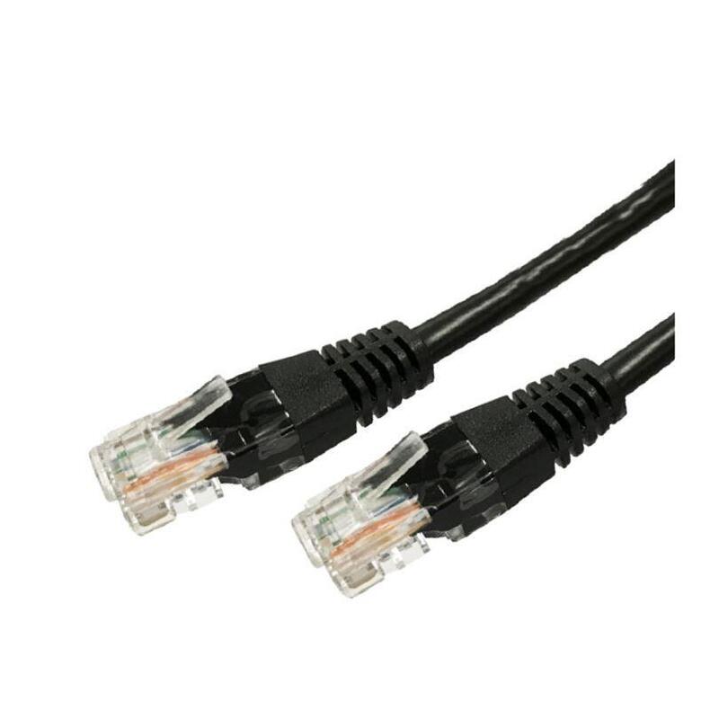 Kabel Patchcord Miedziany Kat.6 Rj45 Utp 3m. Negro - Paczka 10 Sztuk