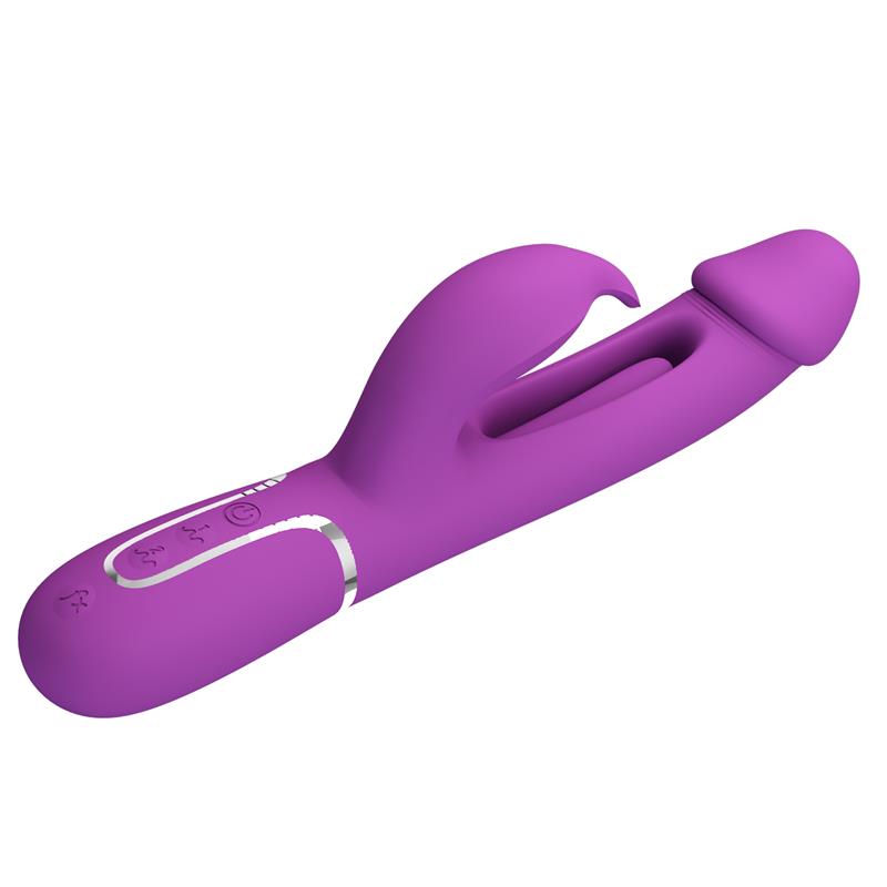 Pretty Love - Kampas Vibrador Rabbit Multifunción 3 En 1 Morado