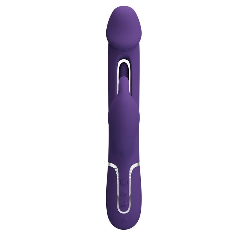 Pretty Love - Kampas Vibrador Rabbit 3 En 1 Multifunción Con Lengua Violeta