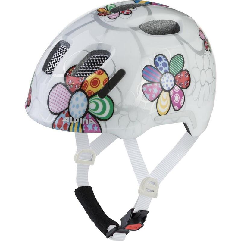 Casco De Ciclismo Alpina Ximo 2 Flash Blanco Con Estampado Floral Brillante 49-54