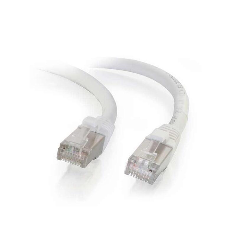 Kat6a S/Ftp 0,5m, Hvid, Patchkabel, Halogenfri Lszh,