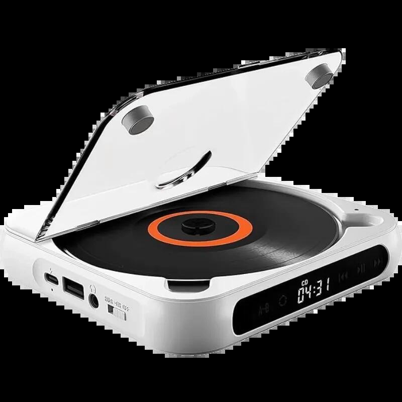 Kc-918 Reproductor Estéreo Portátil Bluetooth De Cd Blanco