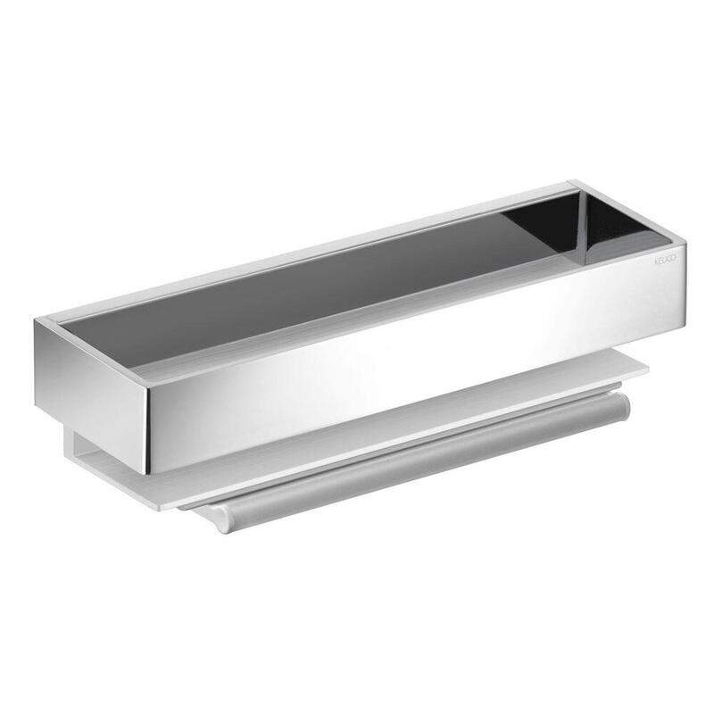 Keuco Edition 11 Shower Basket With Glass Wiper Alu/Chrom