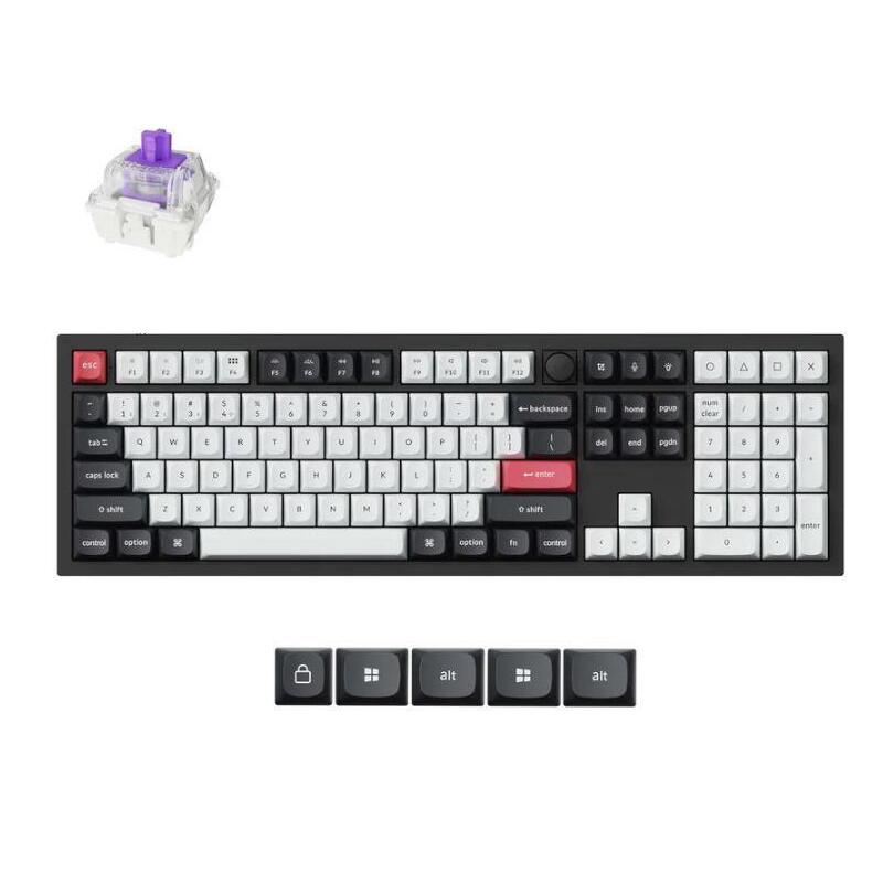 Keyboard Wrl Q6 He Rgb/Carbon Black Q6h-M1 Keychron