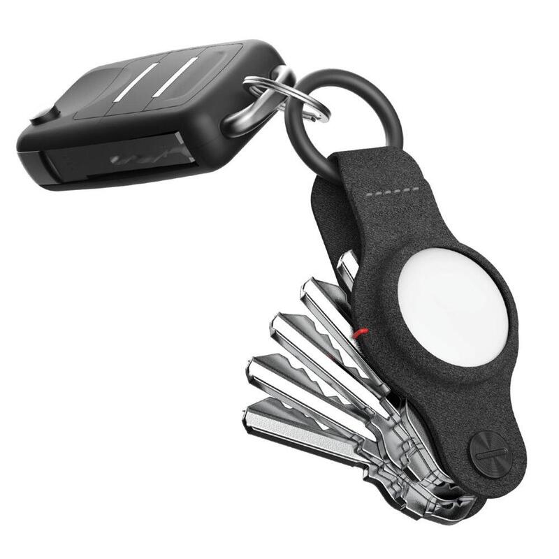 Keysmart Airtag Vegan Leather Case Air Black