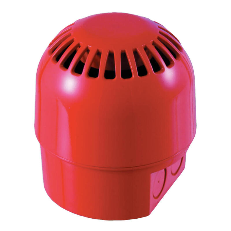 Kidde Commercial As2364 Sirena Analógica De Exterior Alimentada De Lazo Serie 2000. Color Rojo
