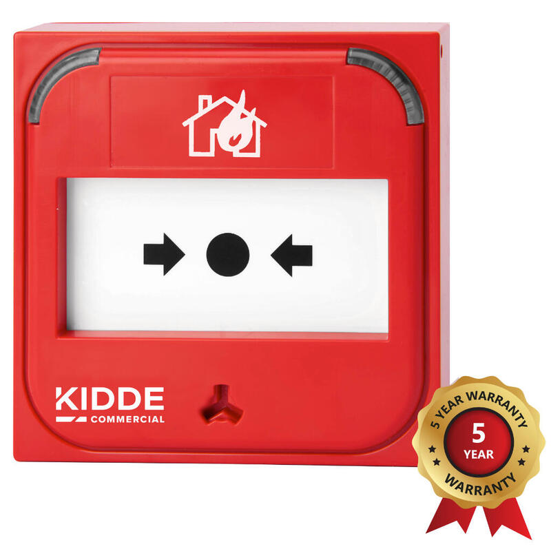 Kidde Commercial Ke-Dm3110r Pulsador Analogico Inteligente Con Aislador. Serie Excellence. Color Rojo