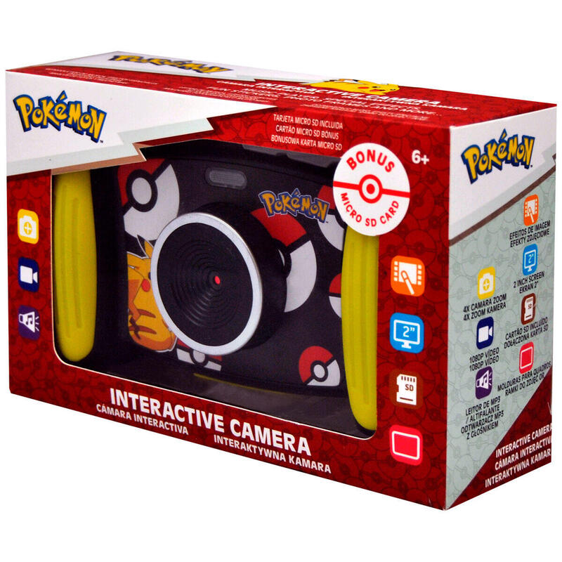 Kids Licensing - Cámara Digital Interactiva Pokémon Para Niños