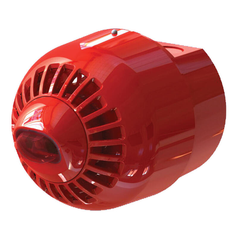 Kilsen Asw367 Sirena De Policarbonato Para Exterior. Montaje En Pared. Lámpara Lanzadestellos Rojo 85 A 97 Db Ip65