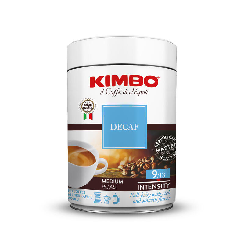 Kimbo Decaffeinato 250g Dose Gemahlen