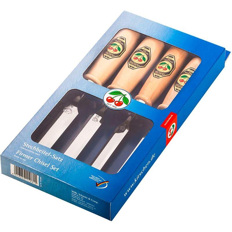 Kirschen Firmer Chisel Set 4pcs 1181 Sb In Display Box 1181000