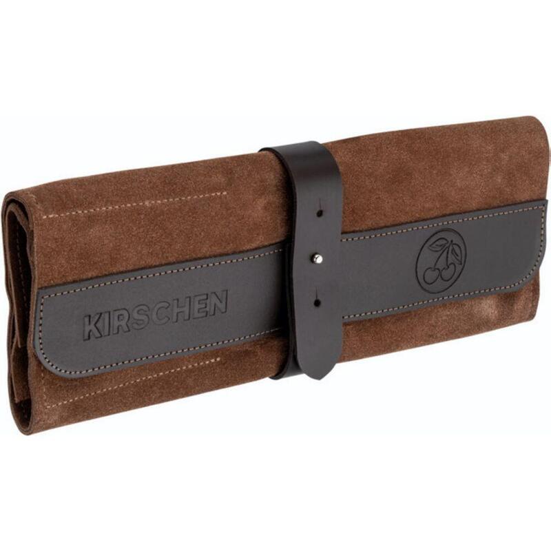 Kirschen Veloursleder-Rolltasche Leer