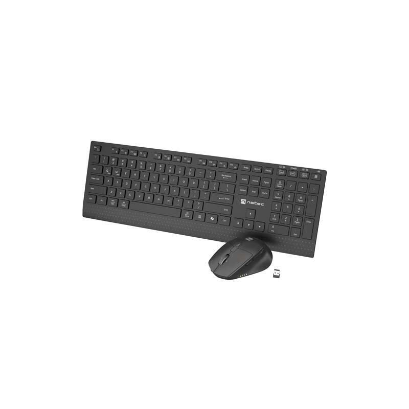 Kit 2 En 1 Natec Stingray 2 Teclado+Ratón Us Inalámbrico Tilt Wheel