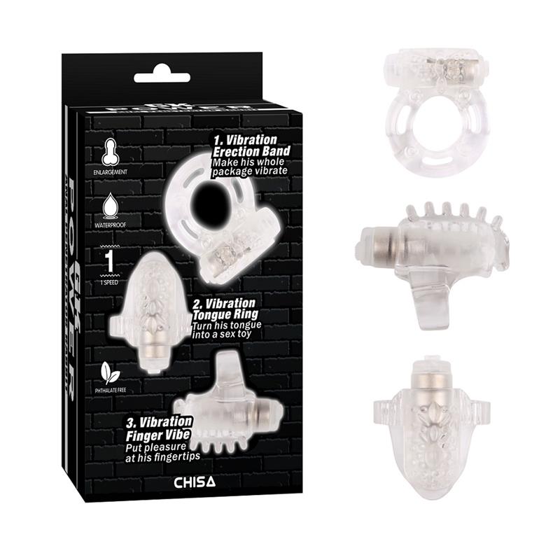 Kit 3 Anillos Para El Pene Teasers Ring Kit