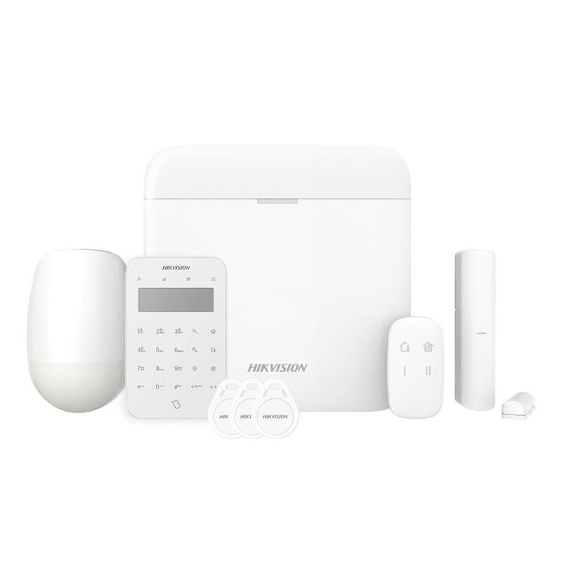 Kit Axpro 868mhz 64 Zonas Hikvision Panel + Pir + Mando + Teclado + Contacto