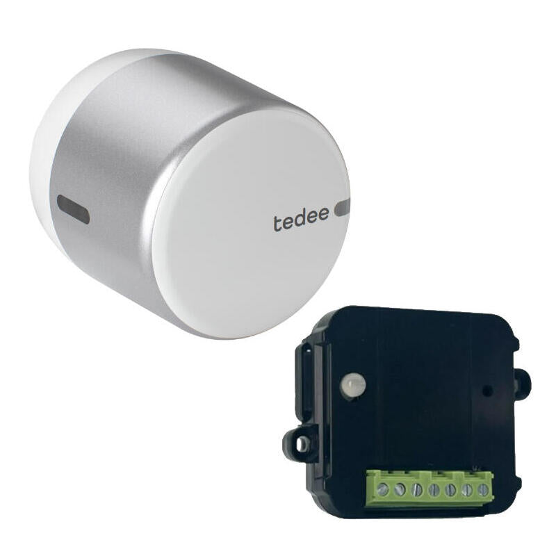 Kit Cerradura Inteligente Tedee Go2 Silver + Contacto Seco