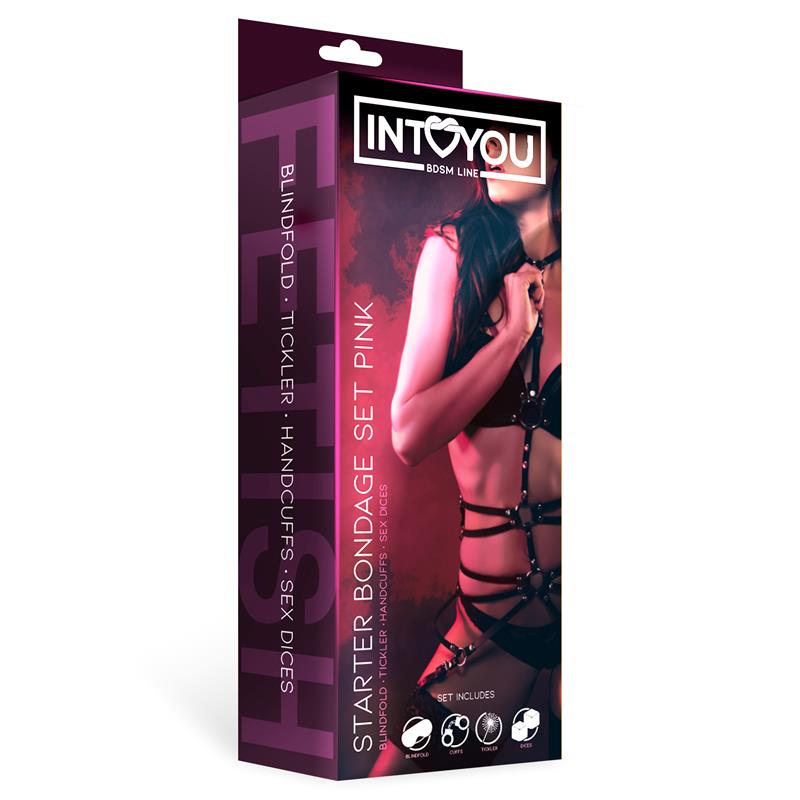 Kit De Bondage Para Principiantes Starters 4 Piezas Rosa